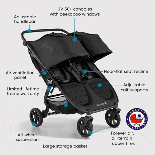 Carrinho de Passeio Mini City Duplo – U$45,00  (diárias adcionais U$5) - Imagem 7